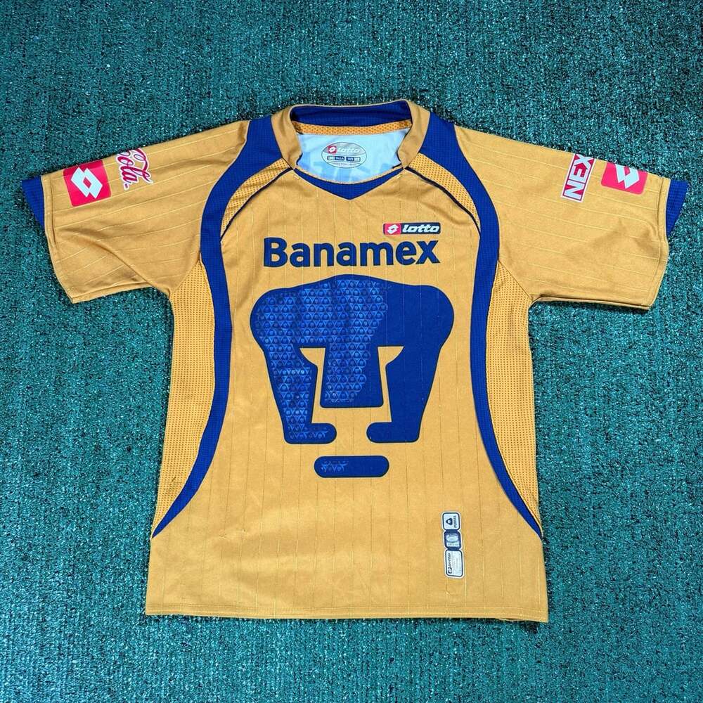 Women’s Lotto Pumas UNAM Banamex Gold Jersey Size XS
